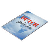 Niederländisch spricht hier trübe Erde Notizblock (Linke Seite)