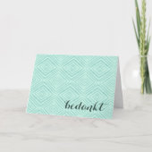 Niederländisch Vielen Dank Hinweis Dankeskarte (Vorderseite)