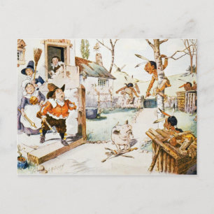 Niederländische Amerikanische Ureinwohner Postkarte