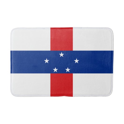 Niederländische Antillen-Flagge Badematte (Vorderseite)
