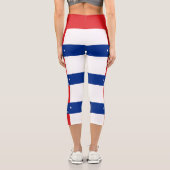 Niederländische Antillen-Flagge Capri Leggings (Rückseite)