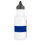Niederländische Antillen-Flagge Edelstahlflasche (Links)