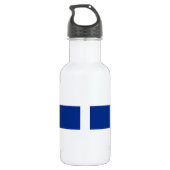 Niederländische Antillen-Flagge Edelstahlflasche (Rückseite)