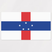 Niederländische Antillen-Flagge Etiketten (Design 1)