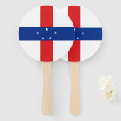 Niederländische Antillen-Flagge Fächer (Vorne und Hinten)