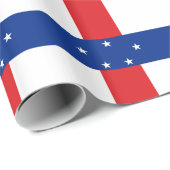 Niederländische Antillen-Flagge Geschenkpapier (Rolleneckpunkt)
