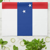 Niederländische Antillen-Flagge Geschirrtuch (Gefaltet)