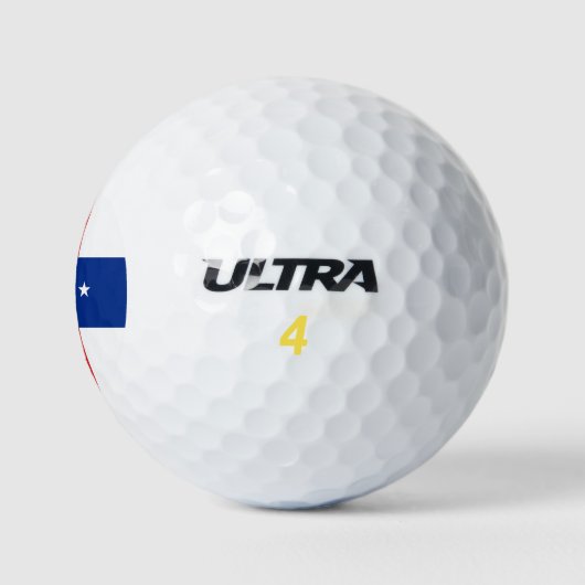 Niederländische Antillen-Flagge Golfball (Logo)