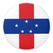 Niederländische Antillen-Flagge Keramikknauf (Vorderseite)