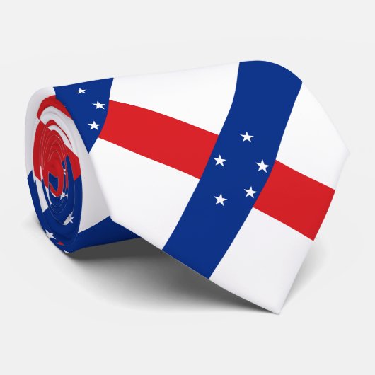 Niederländische Antillen-Flagge Krawatte (Gerollt)