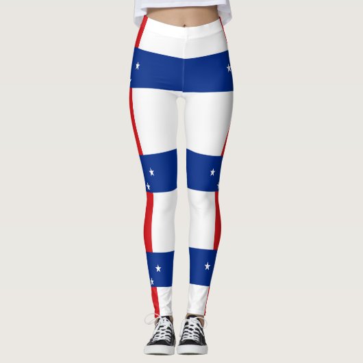 Niederländische Antillen-Flagge Leggings (Vorderseite)