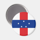 Niederländische Antillen-Flagge Magnet (Vorderseite/Rückseite)