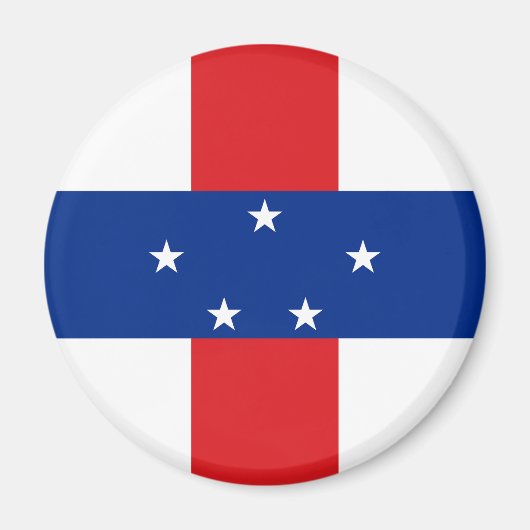 Niederländische Antillen-Flagge Magnet (Vorne)