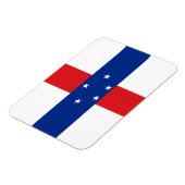 Niederländische Antillen-Flagge Magnet (Linke Seite)