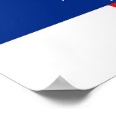 Niederländische Antillen-Flagge Poster (Ecke)