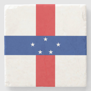 Niederländische Antillen-Flagge Steinuntersetzer