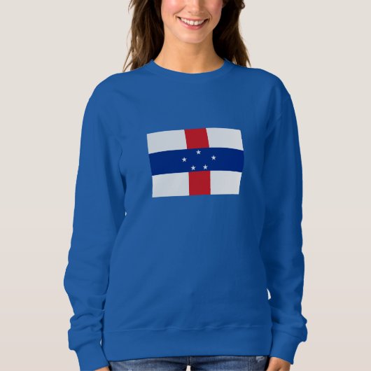 Niederländische Antillen-Flagge Sweatshirt (Vorderseite)