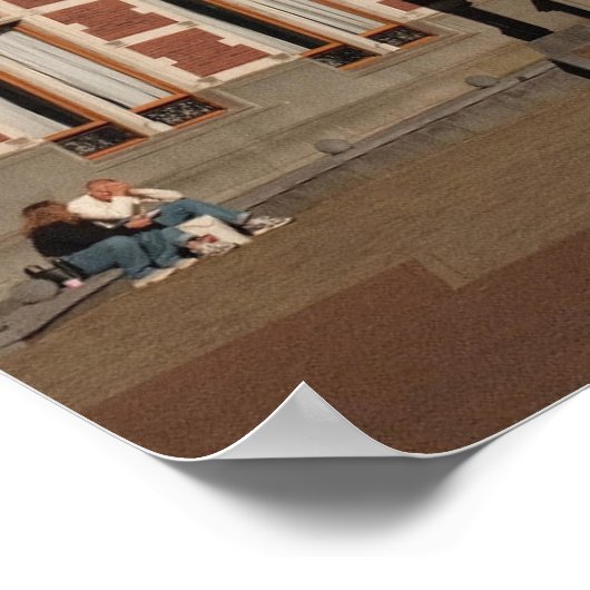 Niederländische Architektur in Utrecht, Coole Foto Poster (Ecke)