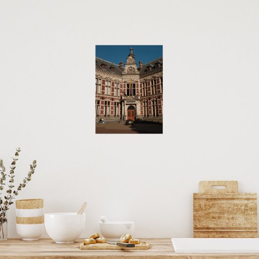 Niederländische Architektur in Utrecht, Coole Foto Poster (Küche)