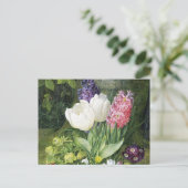 Niederländische Birnen-Frühlings-Blumen Postkarte (Stehend Vorderseite)