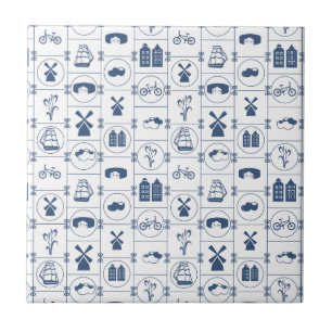 Niederländische blaue Fliesen