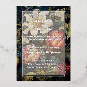 Niederländische Blütenmalerei des 17. 18. Jahrhund Folieneinladung