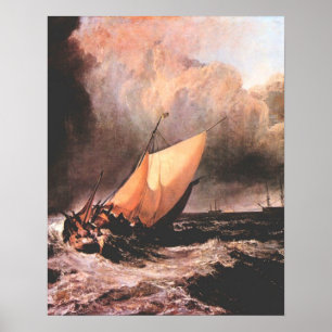 Niederländische Boote in einem Squall durch Joseph Poster