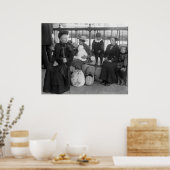 Niederländische Familie auf Ellis Island, Anfang d Poster (Küche)