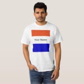 Niederländische Flagge, addieren Sie besitzen T-Shirt (Vorne ganz)