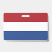 Niederländische Flagge Ausweis (Rückseite)