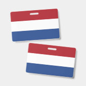 Niederländische Flagge Ausweis (Vorder- & Rückseite)