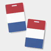 Niederländische Flagge Ausweis (Vorder- & Rückseite)
