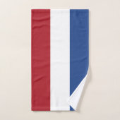 Niederländische Flagge Badhandtuch Set (Handtuch)