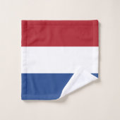 Niederländische Flagge Badhandtuch Set (Waschlappen)