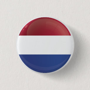 Niederländische Flagge Button