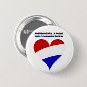 Niederländische Flagge Button (Vorne & Hinten)