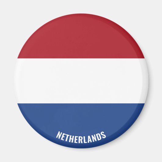 Niederländische Flagge Charming Patriotic Magnet (Vorne)