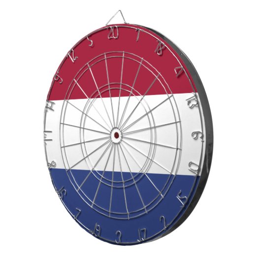 Niederländische Flagge Dartscheibe (Vorderseite rechts)