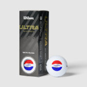 Niederländische Flagge Design Golfball (Verpackungen)