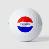 Niederländische Flagge Design Golfball (Vorderseite)