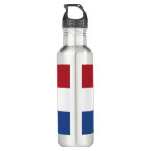 Niederländische Flagge Edelstahlflasche (Rückseite)