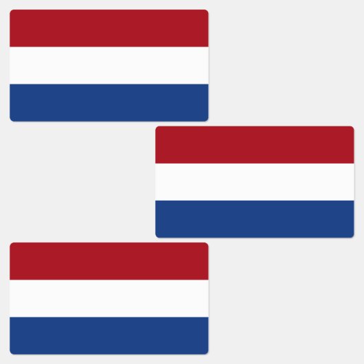 Niederländische Flagge Etiketten (Gruppe)