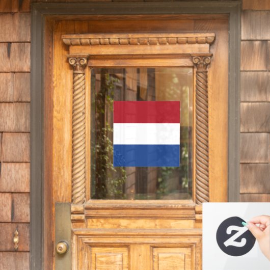 niederländische Flagge Fensteraufkleber (Haustür)