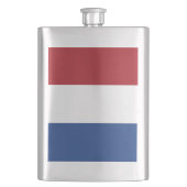 niederländische Flagge Flachmann (Vorderseite)