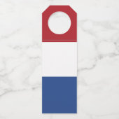 niederländische Flagge Flaschenanhänger (Vorderseite)