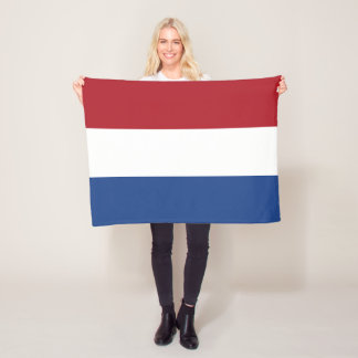 Niederländische Flagge Fleecedecke