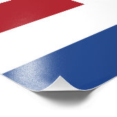 niederländische Flagge Fotodruck (Ecke)