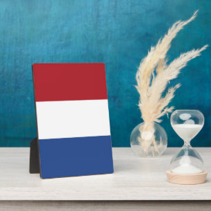niederländische Flagge Fotoplatte