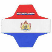 Niederländische Flagge Fußball (Flach)