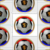 Niederländische Flagge - Fußballball Stoff (Kachel)